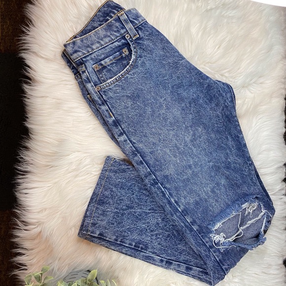 CARMAR High Rise Button Fly Acid Wash Jeans 23 - Picture 10 of 15